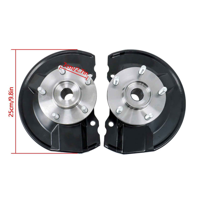 DURAFORCE Front Steering Knuckle + Wheel Hub Bearings For Jeep Compass Sport Utility 07-17