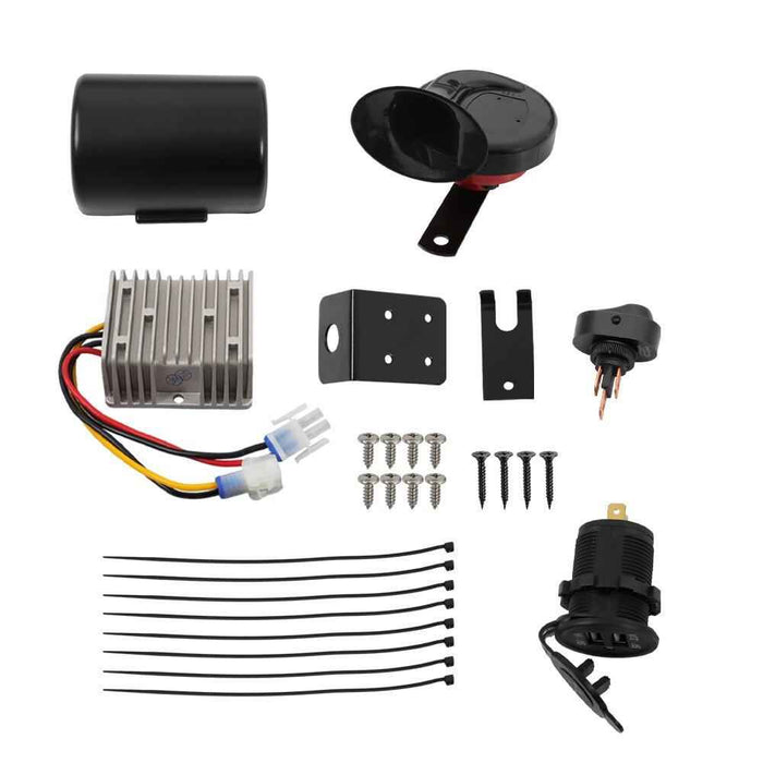 DURAFORCE Headlight Tail LED Light Kit Fit For Club Car Tempo Golf Cart 12V 7.5A 2018-Up