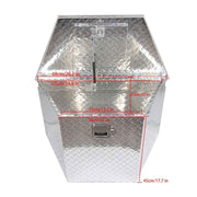 DURAFORCE 29"X15"X18"Aluminum Trailer Tongue Box For Camper PickUp Truck Tool Storage