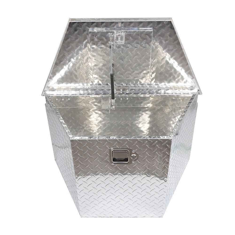 DURAFORCE 29"X15"X18"Aluminum Trailer Tongue Box For Camper PickUp Truck Tool Storage