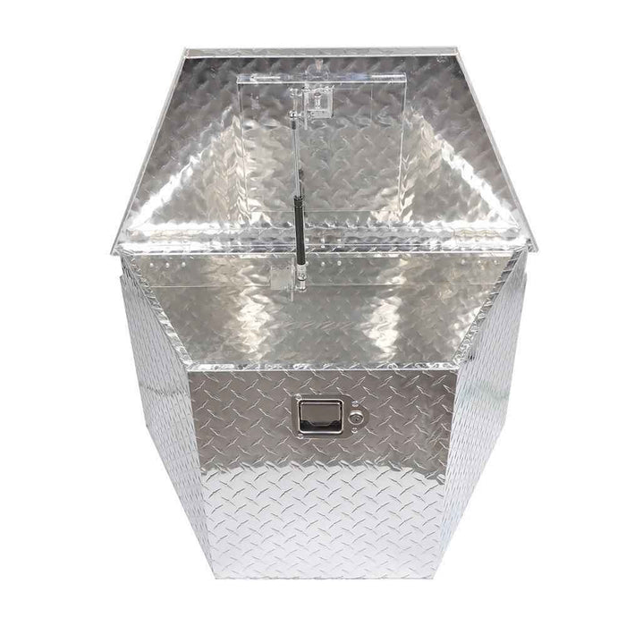 DURAFORCE 29"X15"X18"Aluminum Trailer Tongue Box For Camper PickUp Truck Tool Storage