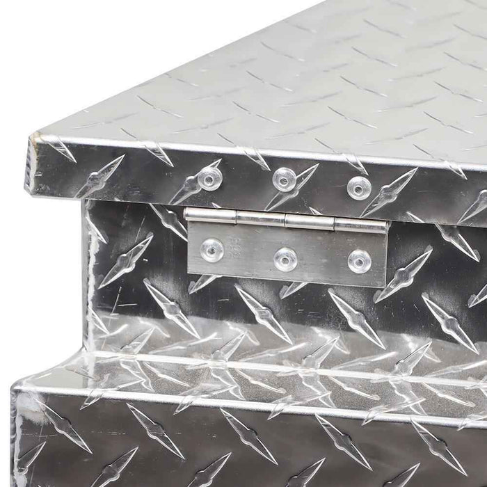 DURAFORCE 29"X15"X18"Aluminum Trailer Tongue Box For Camper PickUp Truck Tool Storage