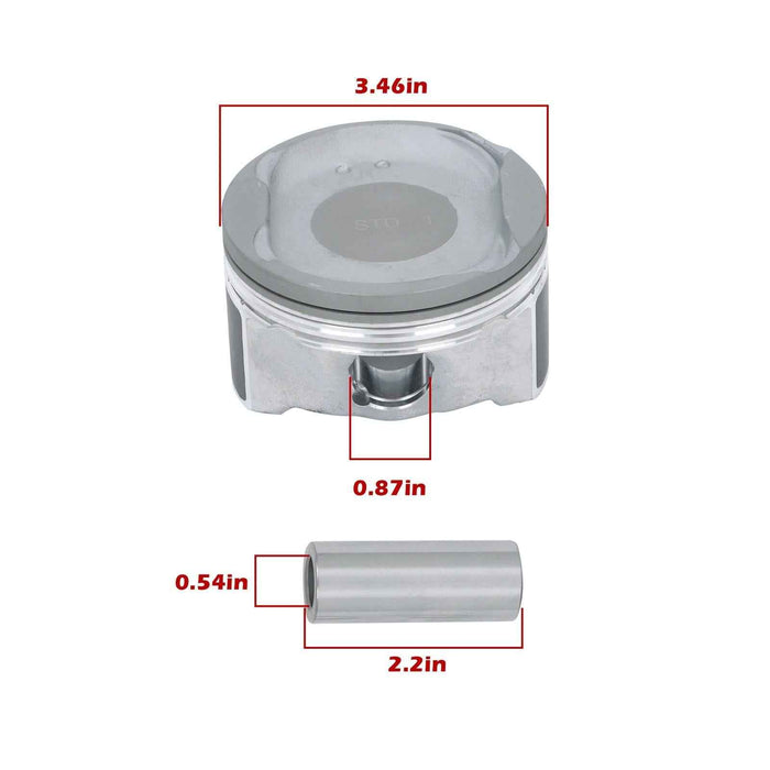 DURAFORCE Engine Crankshaft/Con Rod/Bearing/Pistons&Rings Set For Toyota Scion 2AZFE 2.4L
