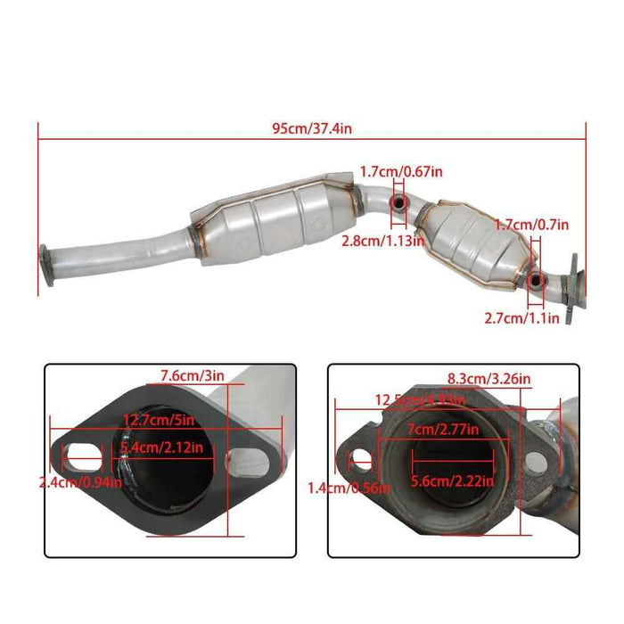 DURAFORCE Right Catalytic Converter For Mercury Grand Marquis 4.6L V8 2003 2004 2005 2006