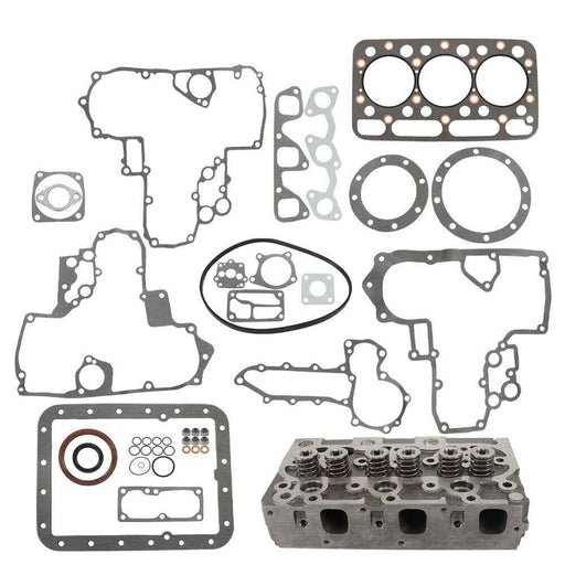 DURAFORCE For Kubota D1402 Engine Cylinder Head W/ Valves Gaksets 1552103040 1552103044