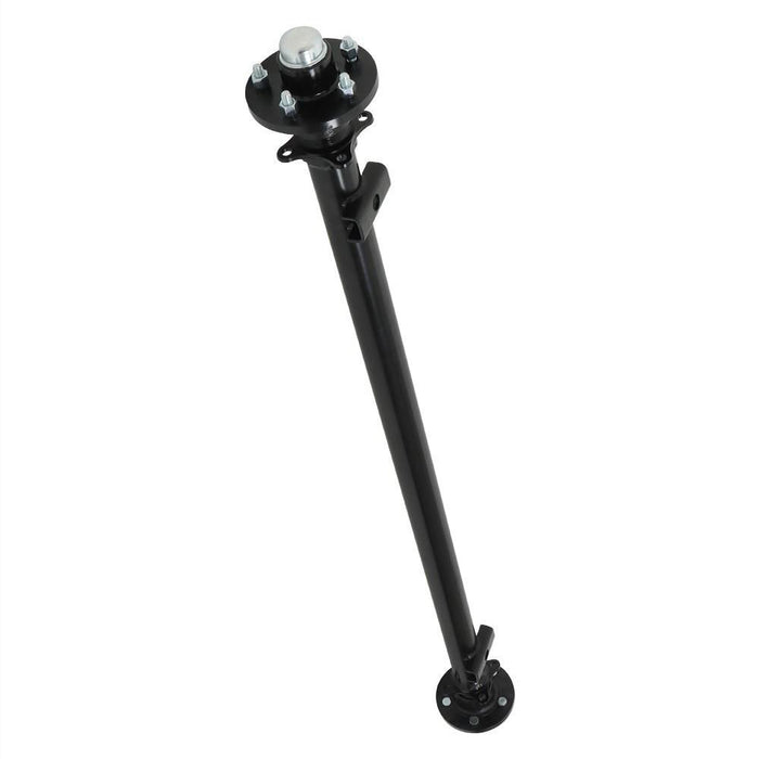 DURAFORCE 3.5K Trailer Axle 3500 lbs 5 lug 61" Hub Face 46" Spring Center 48" Wide Frame