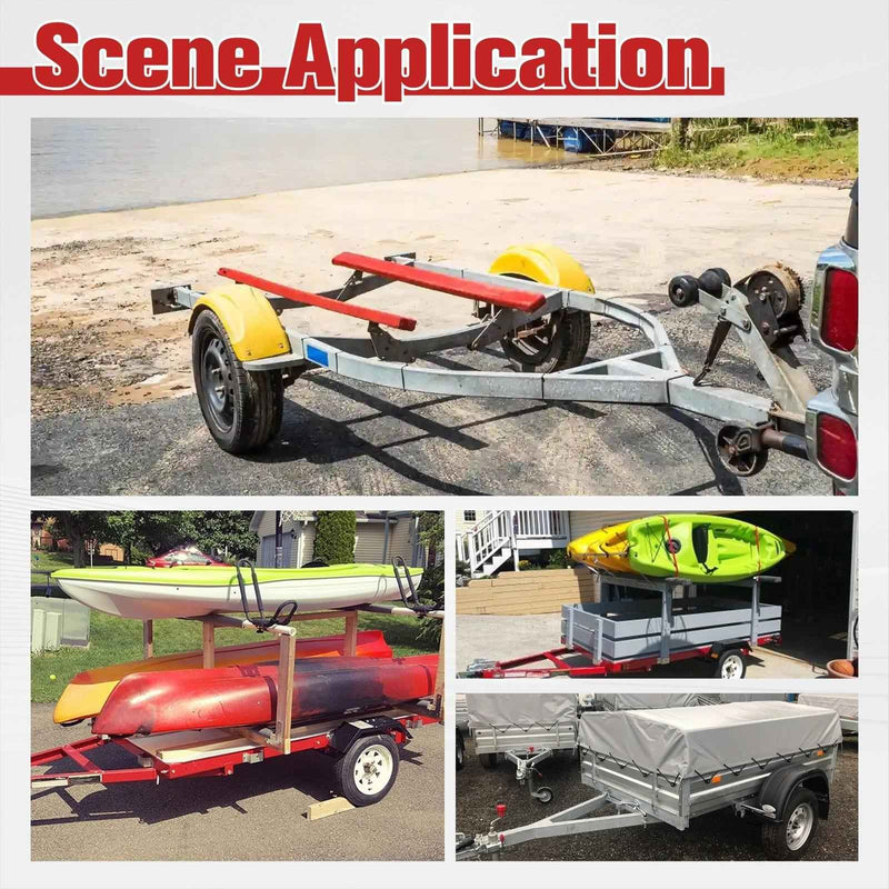 DURAFORCE 3.5K Trailer Axle 3500 lbs 5 lug 61" Hub Face 46" Spring Center 48" Wide Frame