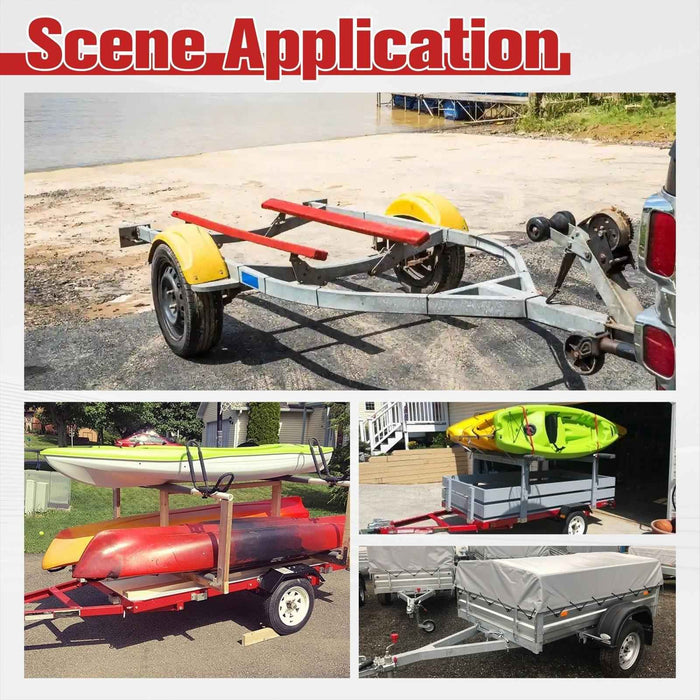 DURAFORCE 3.5K Trailer Axle 3500 lbs 5 lug 61" Hub Face 46" Spring Center 48" Wide Frame