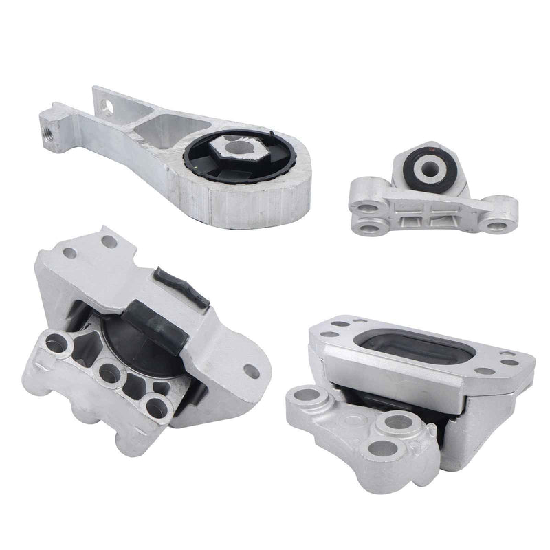 DURAFORCE 4× Engine Mounts & Trans Mount Kit For Jeep Renegade 2015-2017 2.4L L4 GAS SOHC