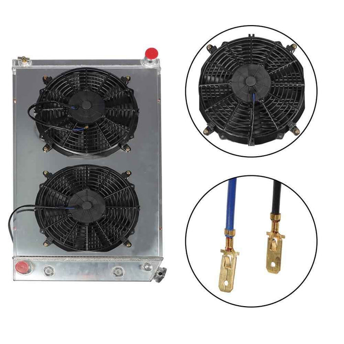 DURAFORCE CC162 For Chevy Monte Carlo 1978 1979-1987 3 Row Aluminum Radiator+Shroud Fan