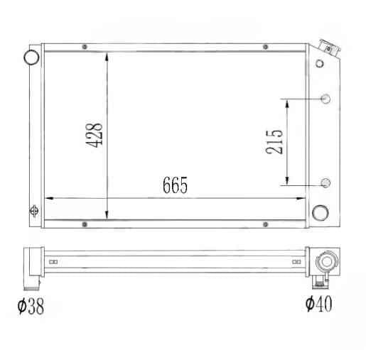 DURAFORCE CC162 For Chevy Monte Carlo 1978 1979-1987 3 Row Aluminum Radiator+Shroud Fan