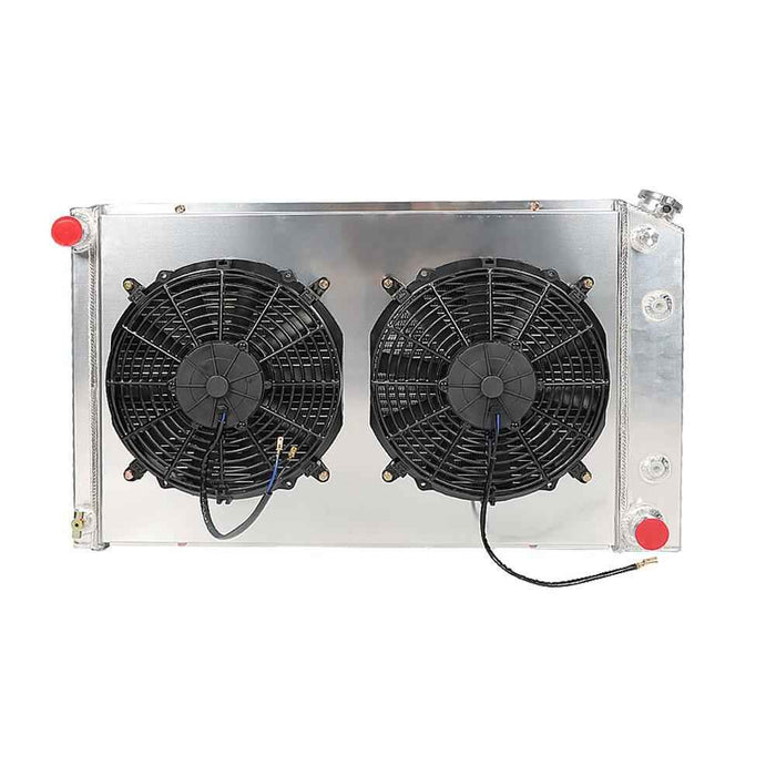 DURAFORCE CC162 For Chevy Monte Carlo 1978 1979-1987 3 Row Aluminum Radiator+Shroud Fan