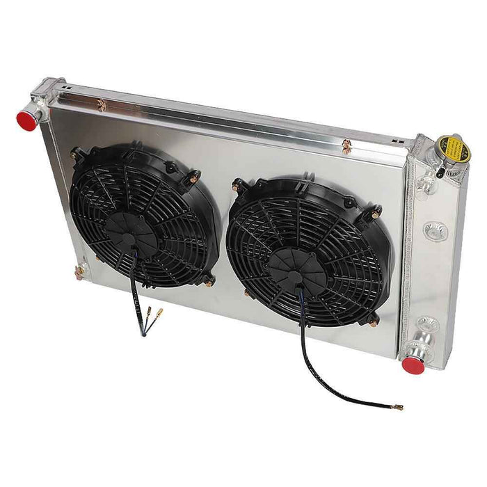DURAFORCE CC162 For Chevy Monte Carlo 1978 1979-1987 3 Row Aluminum Radiator+Shroud Fan