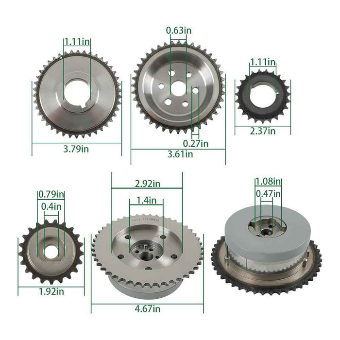 DURAFORCE Timing Chain Kit Oil Pump For Chevrolet Buick GMC 2.2L 2.4L l4 2009 2010-2017