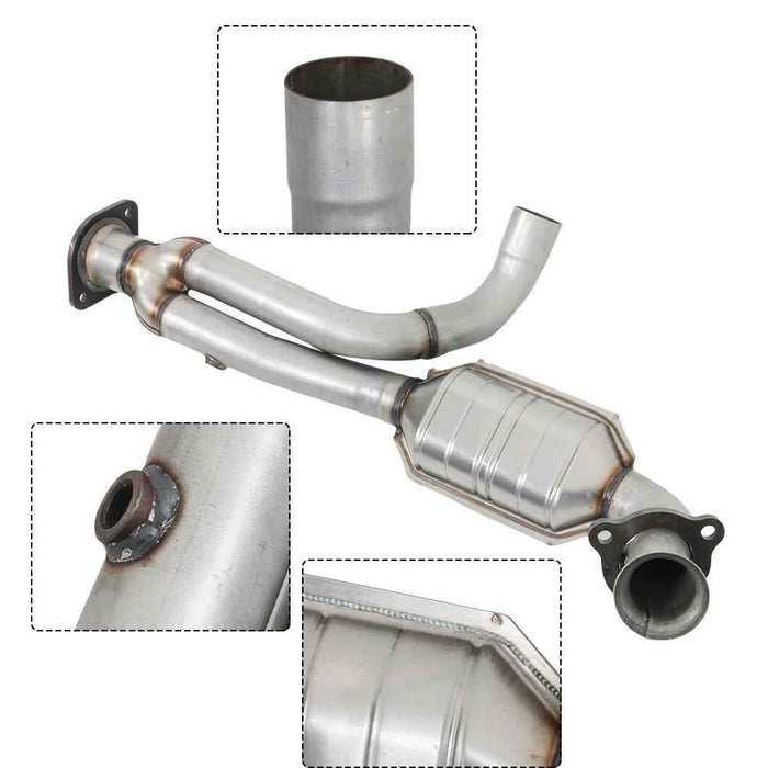 DURAFORCE Y Pipe Catalytic Converter For Chevy Silverado 1500 GMC Sierra 1500 1999-2006