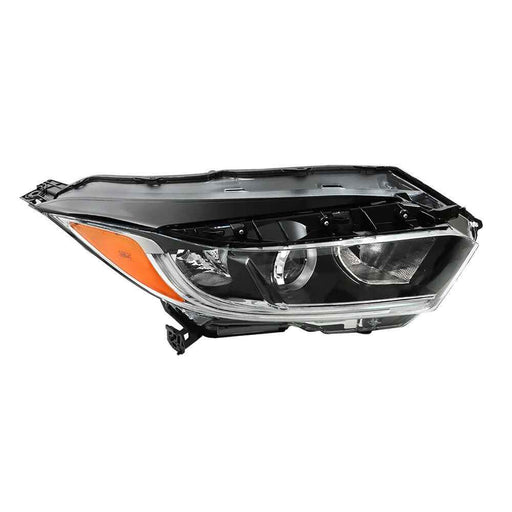 DURAFORCE Right Passenger Side For 2019-2021 Honda HRV Black Headlights Halogen W/LED DRL