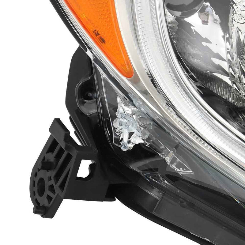 DURAFORCE Right Passenger Side For 2019-2021 Honda HRV Black Headlights Halogen W/LED DRL