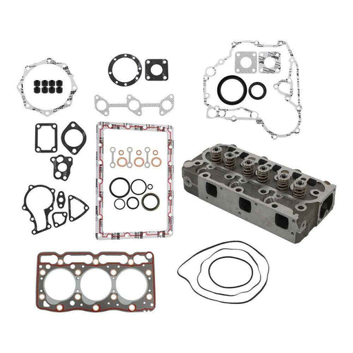 DURAFORCE D905 D905E Cylinder Head Assy Valves & Full Gasket Set For Kubota BX22 BX2200D