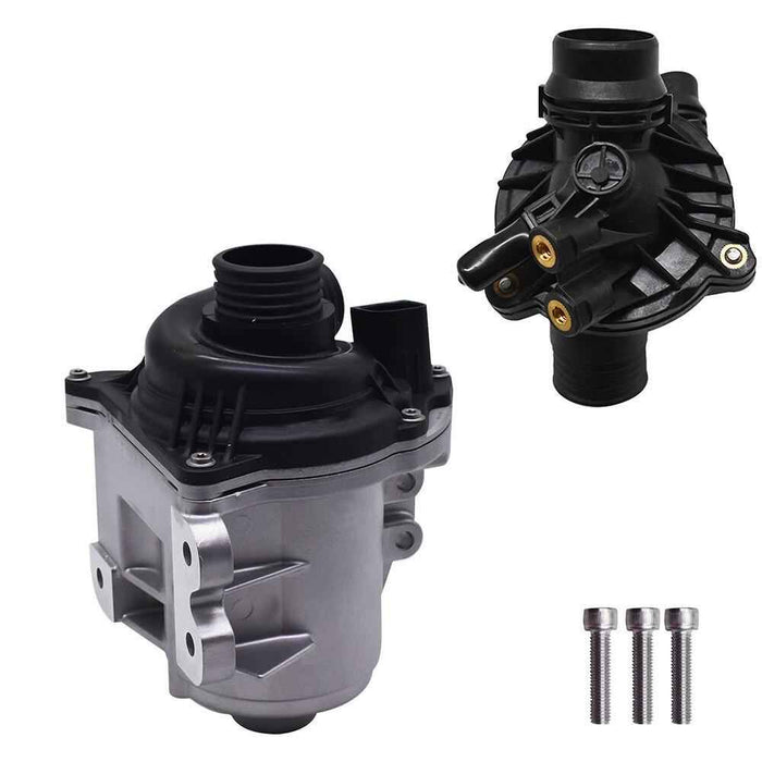 DURAFORCE Electric Engine Water Pump W/ Thermostat For BMW 535i xDrive 640i 11537549476