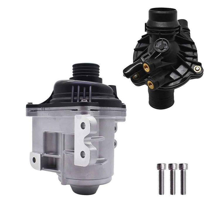 DURAFORCE Electric Engine Water Pump W/ Thermostat For BMW 535i xDrive 640i 11537549476