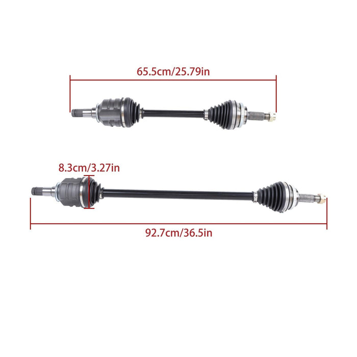 DURAFORCE 2PCS Front CV Axle Assembly For Pontiac Vibe 08-10 Toyota Corolla 2008-2018 1.8L