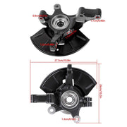 DURAFORCE 2PCS Front Wheel Hub Bearing & Steering Knuckle Assembly For Ford Mazda Mercury