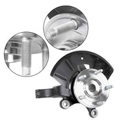 DURAFORCE 2PCS Front Wheel Hub Bearing & Steering Knuckle Assembly For Ford Mazda Mercury