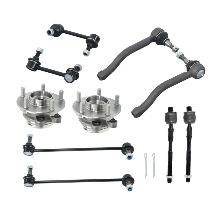 DURAFORCE For Altima 2.5L 07-13 Front Wheel Bearning Hub Sway Bar End Link Tie Rod K750094