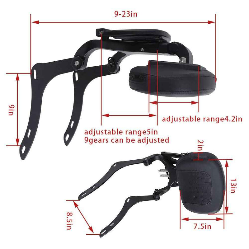 DURAFORCE Backrest Sissy Bar For Honda 300 500 1000 CMX 300 CMX 500 CMX1000