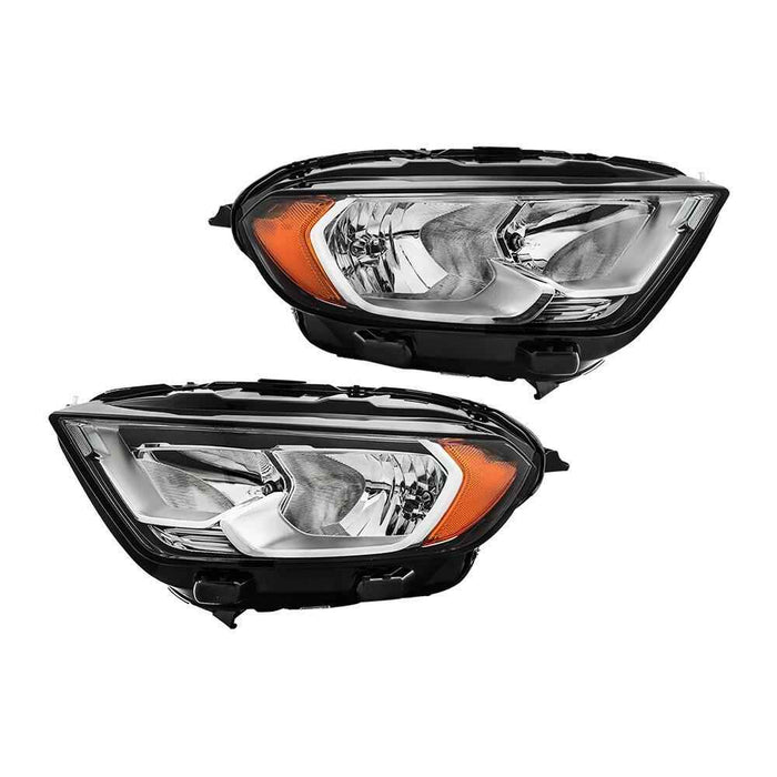 DURAFORCE For 2018-2022 Ford EcoSport S Sport Halogen Headlights Black Housing Right&Left