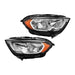 DURAFORCE For 2018-2022 Ford EcoSport S Sport Halogen Headlights Black Housing Right&Left