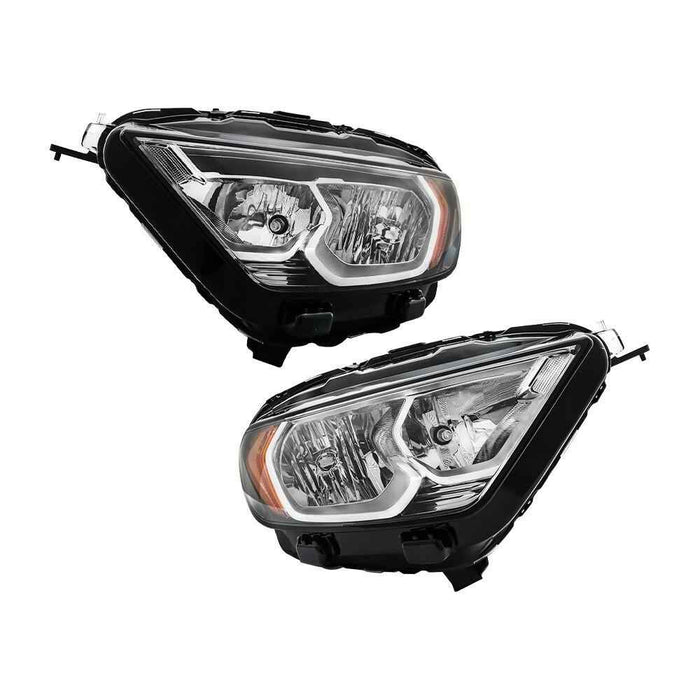 DURAFORCE For 2018-2022 Ford EcoSport S Sport Halogen Headlights Black Housing Right&Left