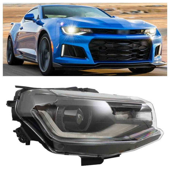 DURAFORCE Headlight Passenger Right Side For 2016-2018 Camaro 2019-2022 Camaro ZL1 Lamp
