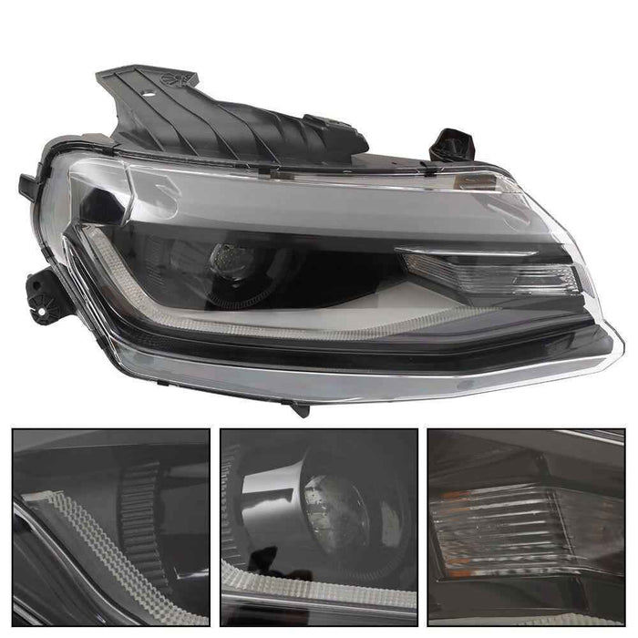 DURAFORCE Headlight Passenger Right Side For 2016-2018 Camaro 2019-2022 Camaro ZL1 Lamp