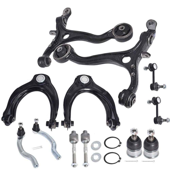 DURAFORCE 12pcs Front Lower Upper Control Arm Ball Joint Kit For 2008/09-2012 Honda Accord