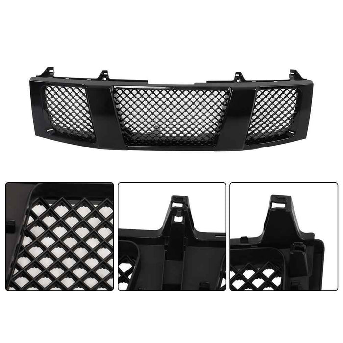 DURAFORCE Mesh Grill Front Hood Bumper Grille Cover For Nissan Titan Armada 2004-06 07