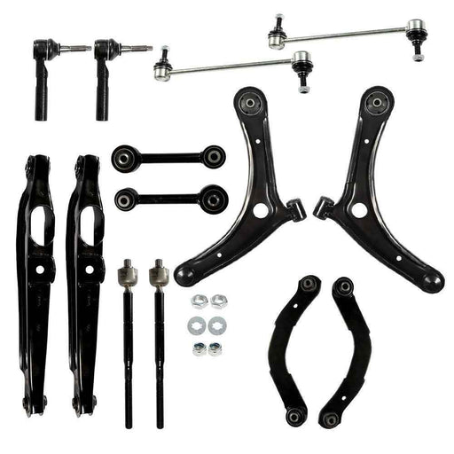 DURAFORCE For Dodge Caliber Jeep Compass 14PCS Front Rear Control Arms Tie Rods Sway Bars
