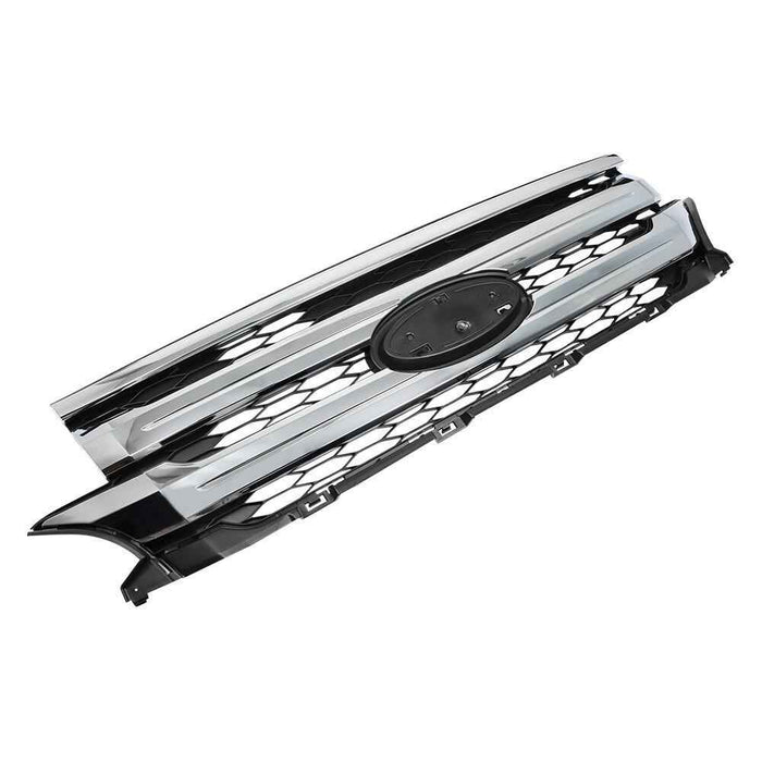 DURAFORCE For 2011-2014 Ford Edge Front Upper Grill Assembly Chrome Molding Trim Grille