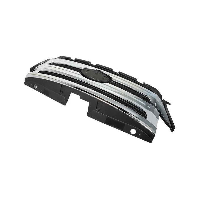 DURAFORCE For 2011-2014 Ford Edge Front Upper Grill Assembly Chrome Molding Trim Grille