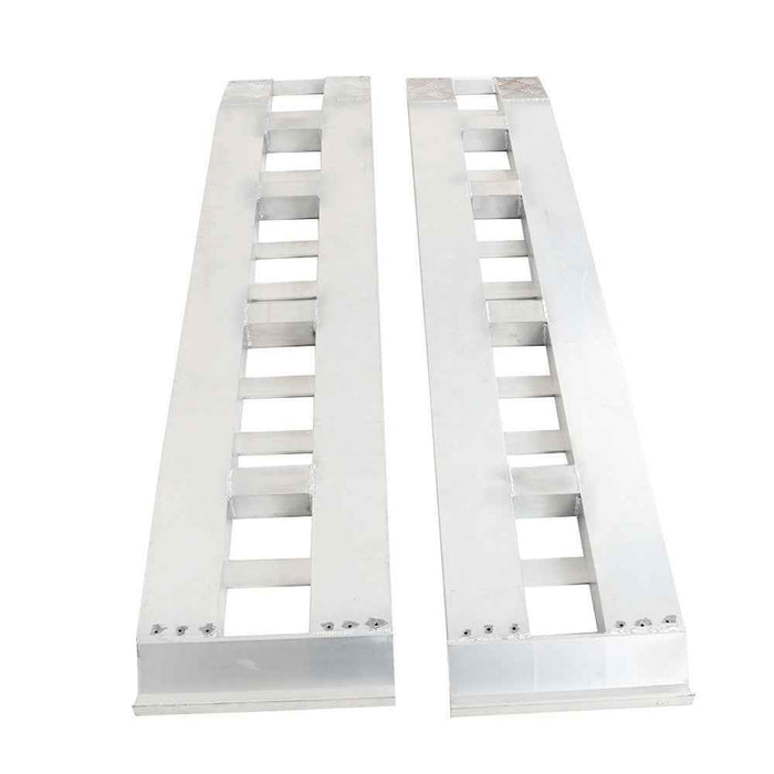 DURAFORCE 72"x15" Aluminum Ramps 2 Pcs 6500Lbs Car Trailer Truck Hook End 1 Pair 6FT