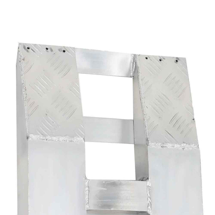 DURAFORCE 72"x15" Aluminum Ramps 2 Pcs 6500Lbs Car Trailer Truck Hook End 1 Pair 6FT