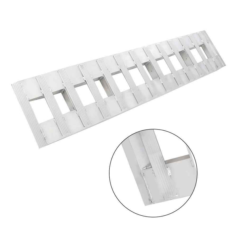 DURAFORCE 72"x15" Aluminum Ramps 2 Pcs 6500Lbs Car Trailer Truck Hook End 1 Pair 6FT