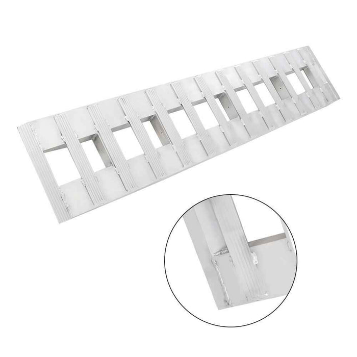 DURAFORCE 72"x15" Aluminum Ramps 2 Pcs 6500Lbs Car Trailer Truck Hook End 1 Pair 6FT