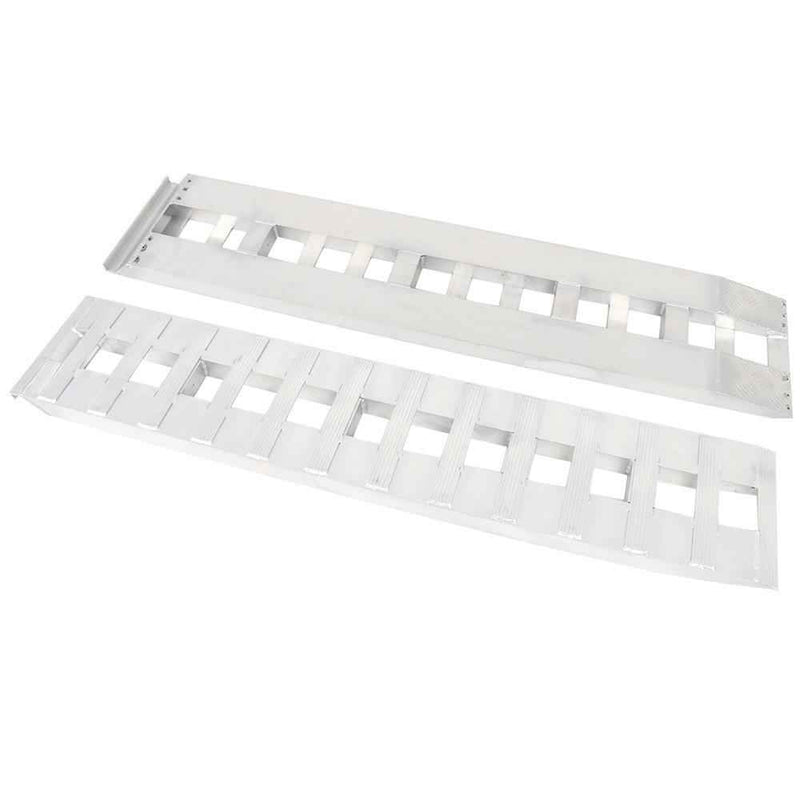 DURAFORCE 72"x15" Aluminum Ramps 2 Pcs 6500Lbs Car Trailer Truck Hook End 1 Pair 6FT