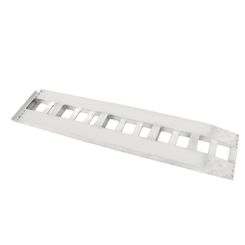 DURAFORCE 72"x15" Aluminum Ramps 2 Pcs 6500Lbs Car Trailer Truck Hook End 1 Pair 6FT