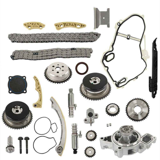 DURAFORCE Timing Chain Kit VCT Selenoid Water Pump For GM Ecotec Chevy 2.0L 2.4L 90537632