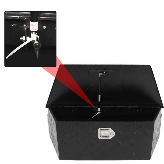 DURAFORCE 39" Aluminum Trailer Tongue Tool Box Pickup Truck Bed Storage Toolbox