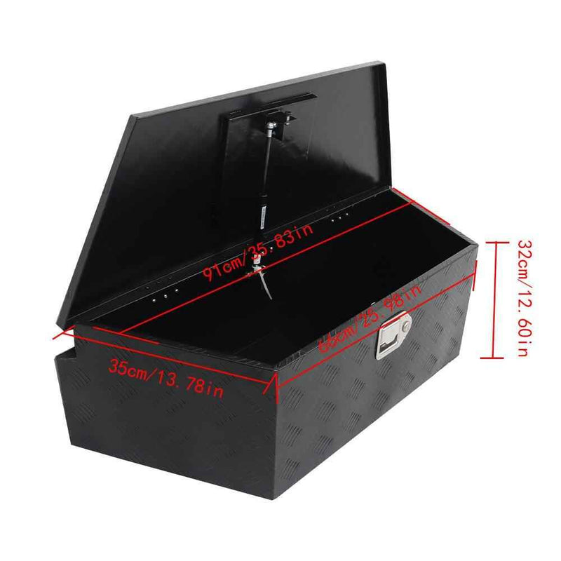 DURAFORCE 39" Aluminum Trailer Tongue Tool Box Pickup Truck Bed Storage Toolbox