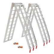 DURAFORCE 2pcs ATV UTV 7.5' Aluminum Folding Loading Ramps For Truck Motorcycle Lawn Mower