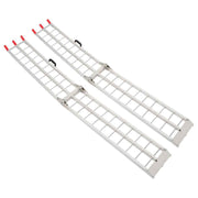 DURAFORCE 2pcs ATV UTV 7.5' Aluminum Folding Loading Ramps For Truck Motorcycle Lawn Mower